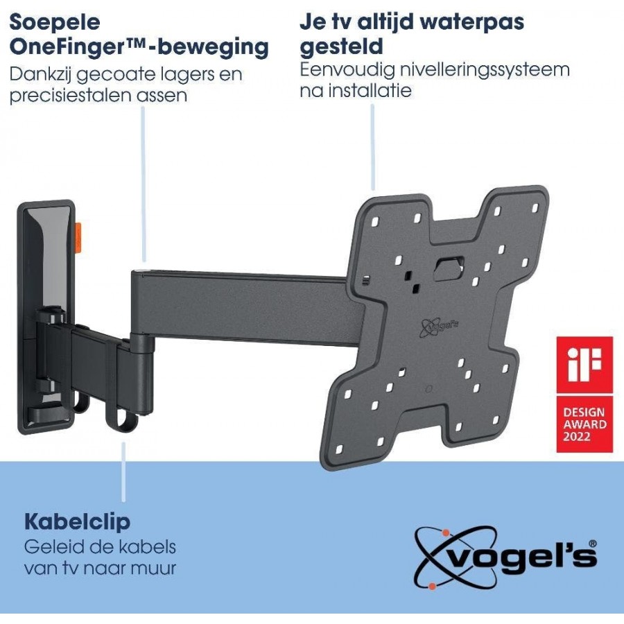 Vogels TVM 3245 - Zwart draaibare televisiebeugel