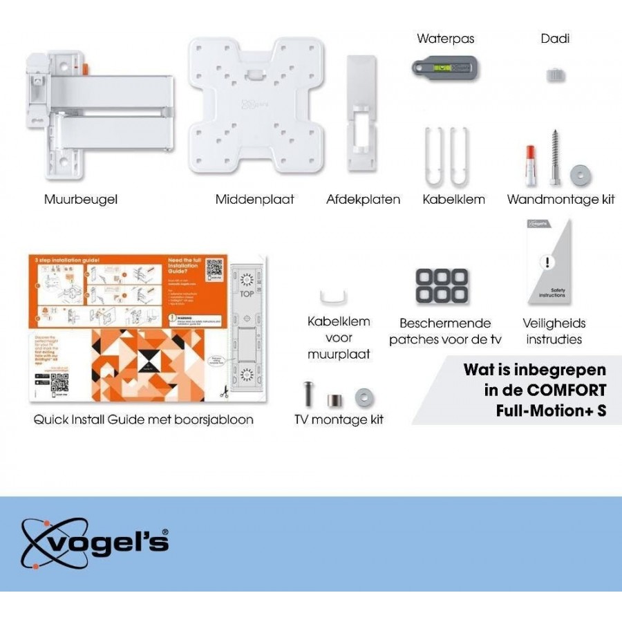 Vogels TVM 3245 - Wit Televisiebeugel