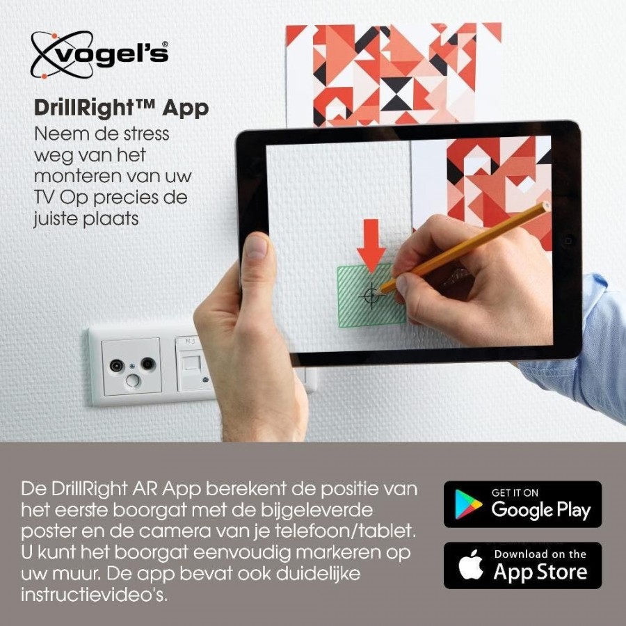 Vogels TVM 5445 Elite Draaibare TV-Beugel Zwart Televisiebeugel