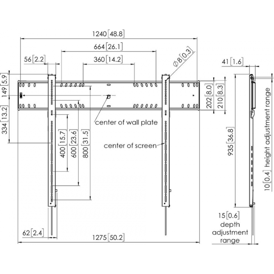 Vogels PFW 6900 Display Muurbeugel