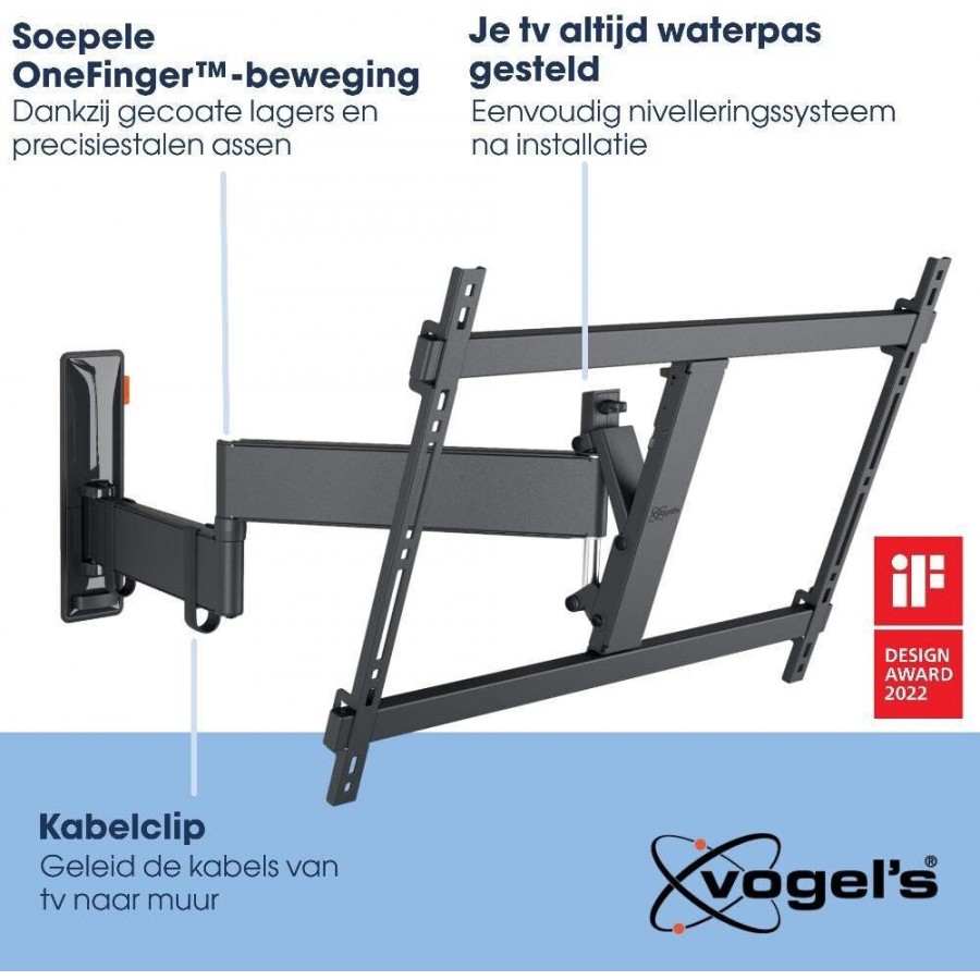 Vogels TVM 3645 Draaibare TV-beugel - Zwart