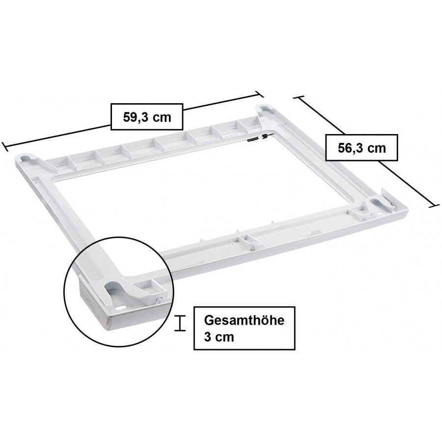 Bosch WTZ20410 verbindingsset voor wasmachine en droger