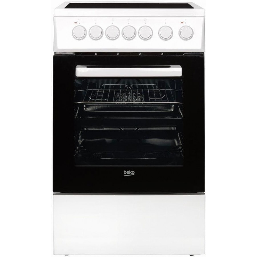 Beko FSM57100GW keramisch fornuis