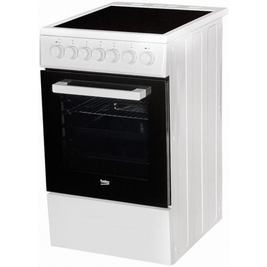 Beko FSM57100GW keramisch fornuis