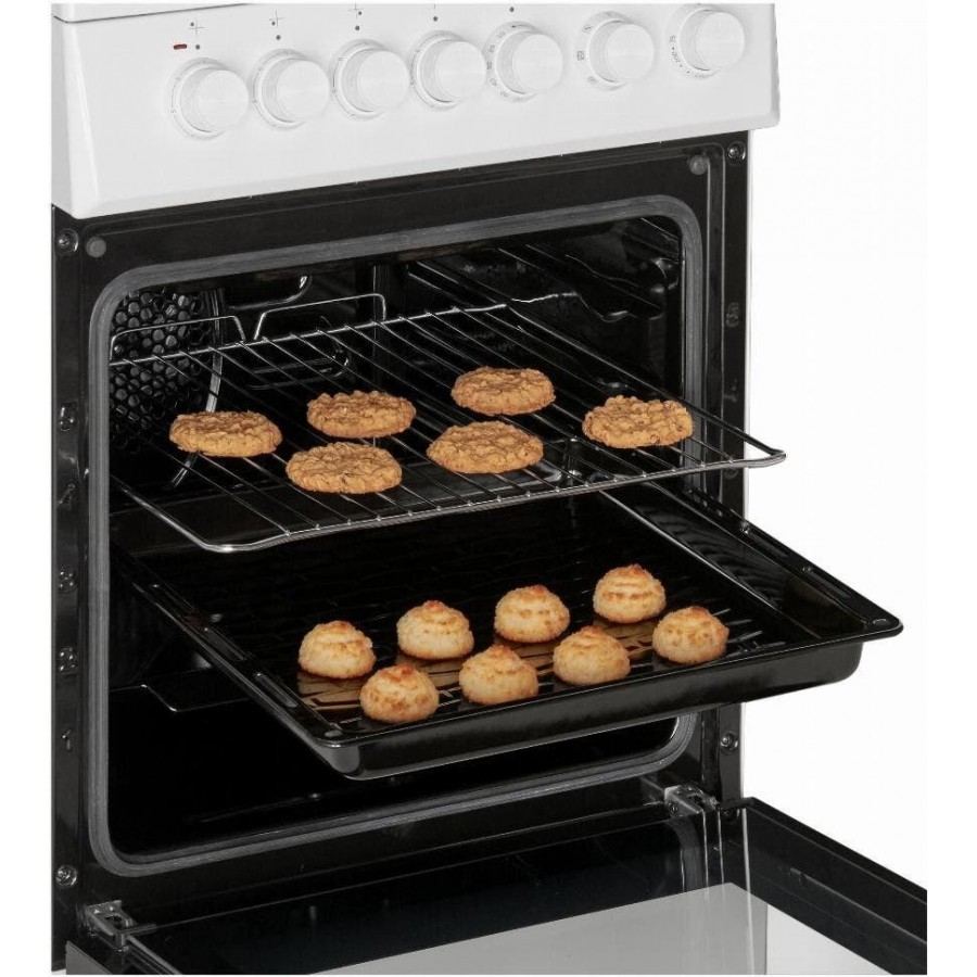 Beko FSM57100GW keramisch fornuis