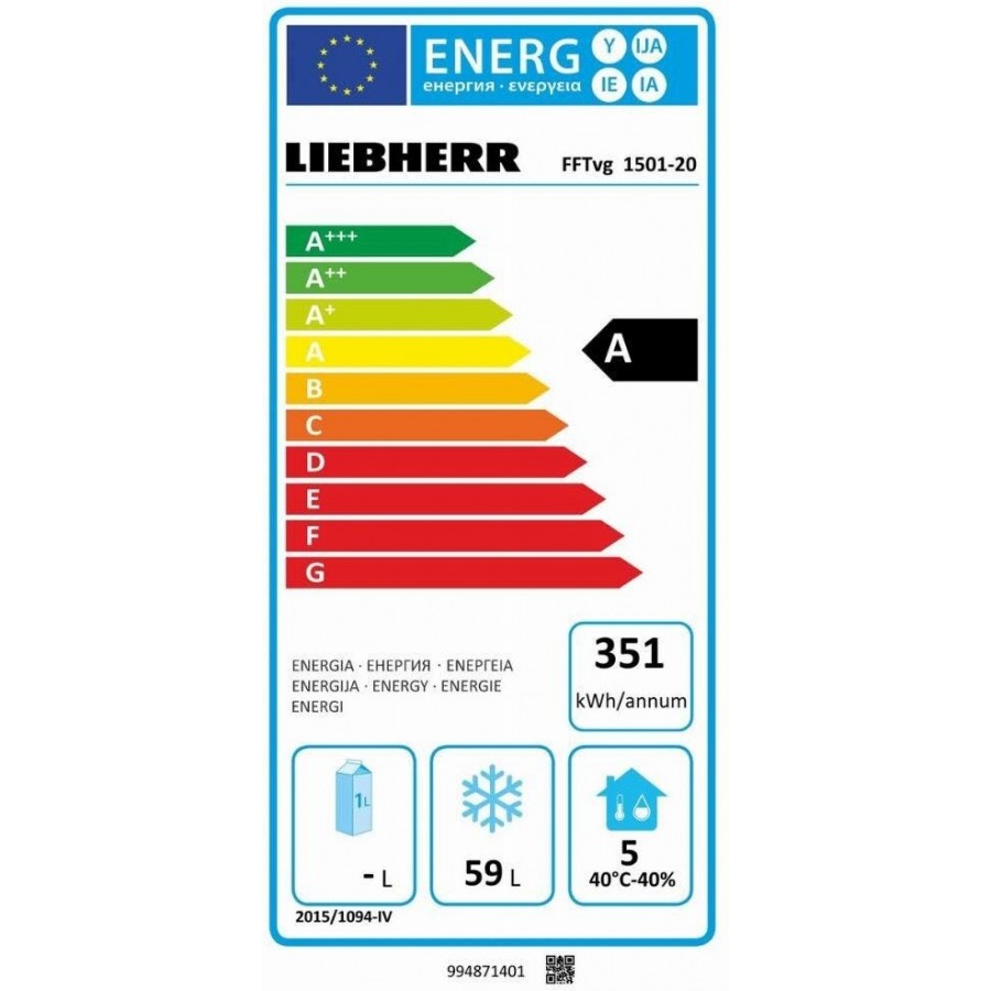 Liebherr FFTvg 1501-20 professionele vrijstaande vrieskast