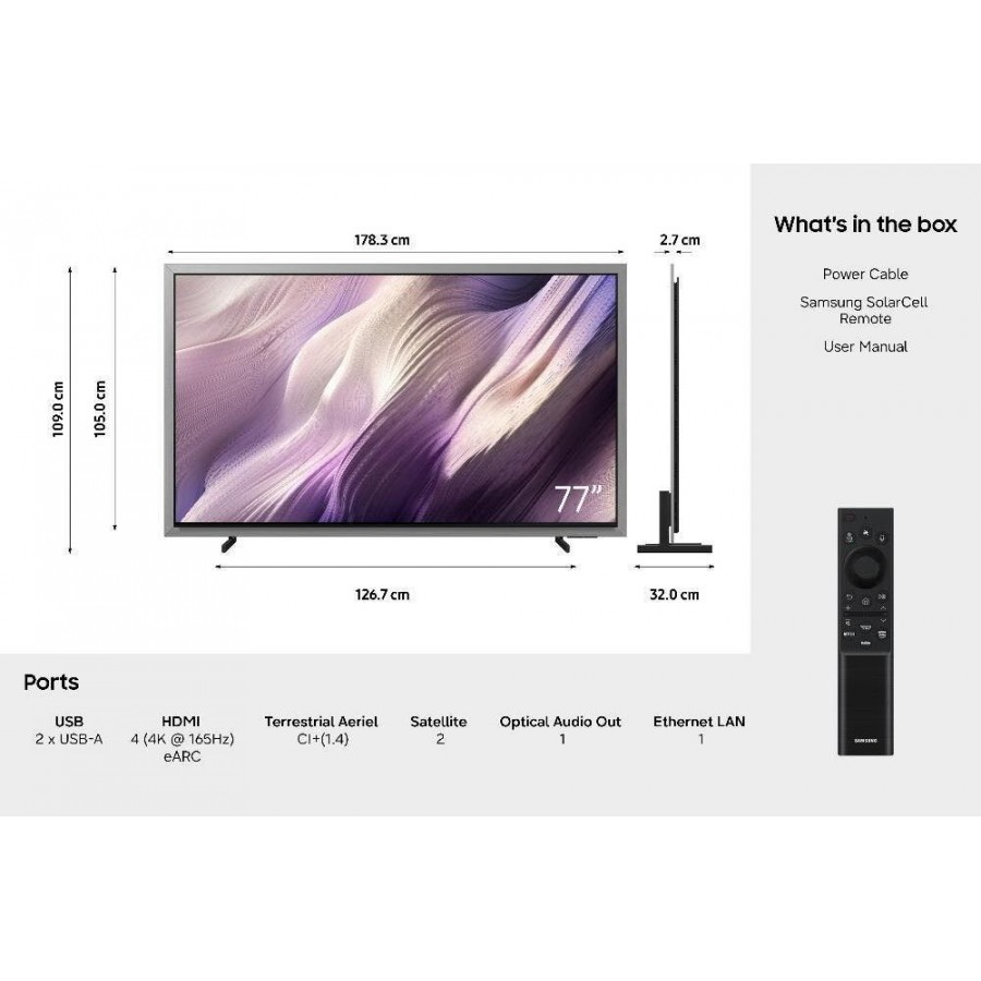 Samsung 77” OLED 4K S99H (2026) OLED televisie