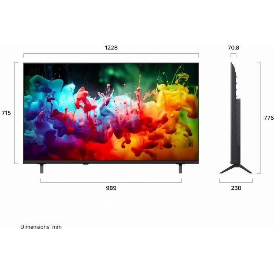 LG MiniLED 4K 55"  QNED72 (2026) LED televisie