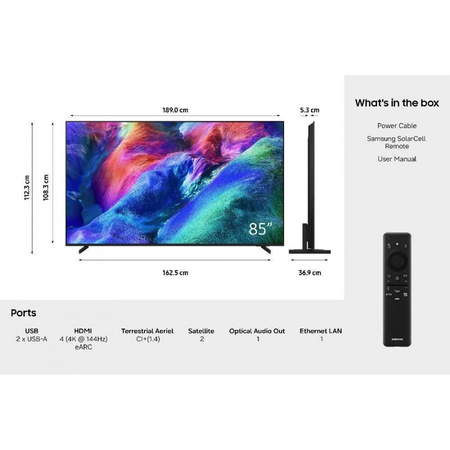Samsung 85” Micro RGB 4K R86H (2026) LED televisie