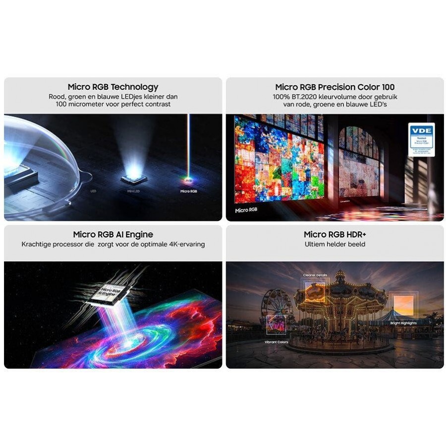 Samsung 55” Micro RGB 4K R86H (2026) LED televisie
