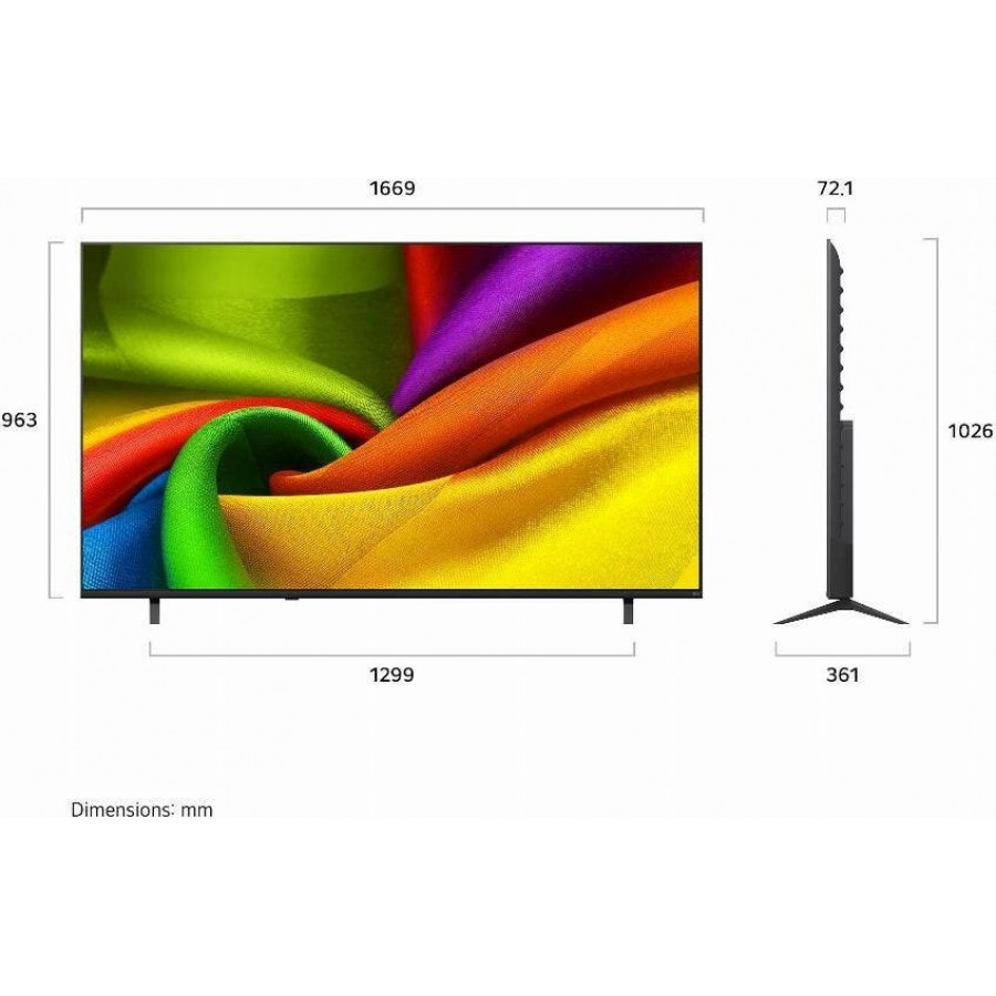 LG NANO 4K 75" NU900 (2026) LED televisie