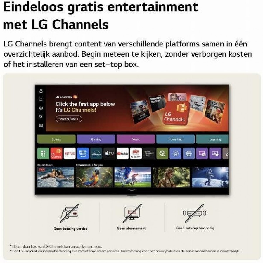 LG NANO 4K 98" NU900 (2026) LED televisie