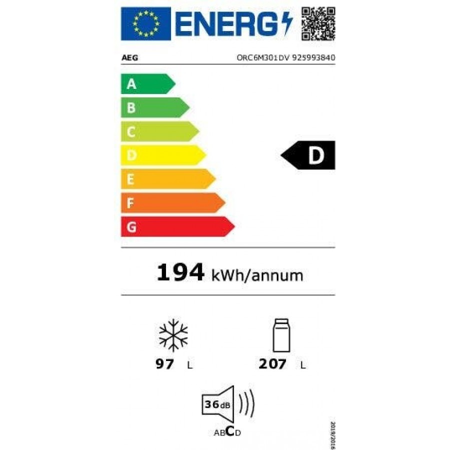 AEG ORC6M301DV 6000 TwinTech vrijstaande koel-vriescombinatie | Electro World Offermans