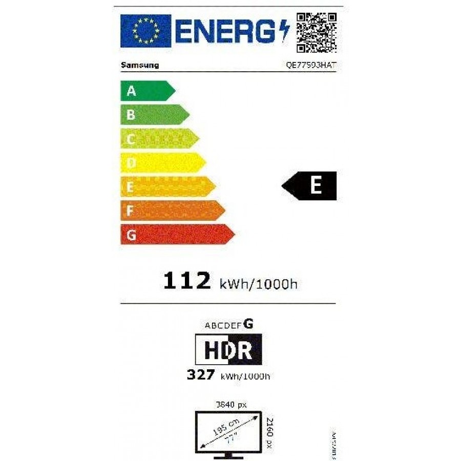 Samsung 77” OLED 4K S93H (2026) OLED televisie