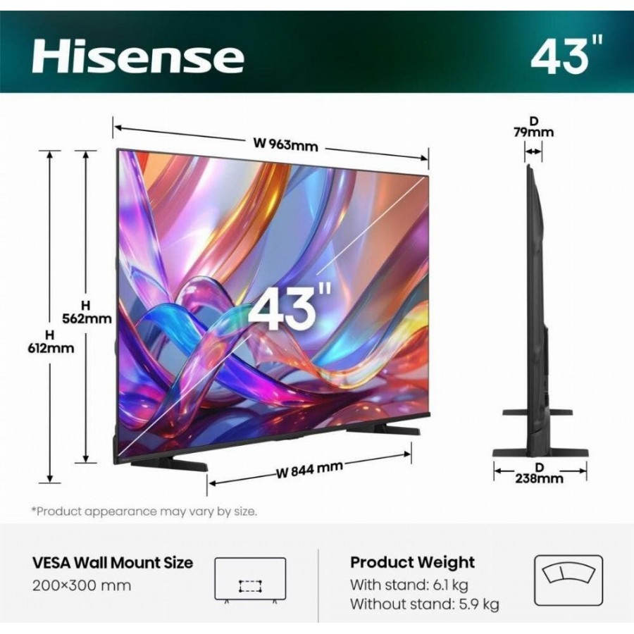 Hisense 43E79S (2026) QLED televisie