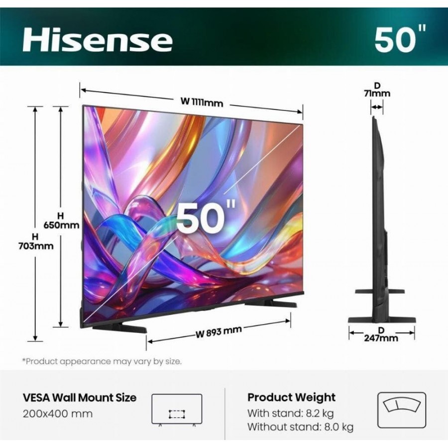 Hisense 50E79S (2026) QLED televisie