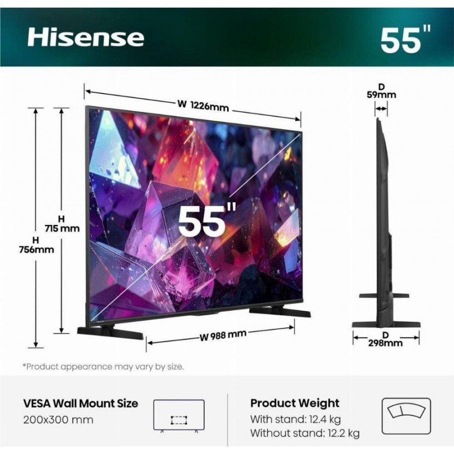 Hisense 55E79S PRO (2026) QLED televisie
