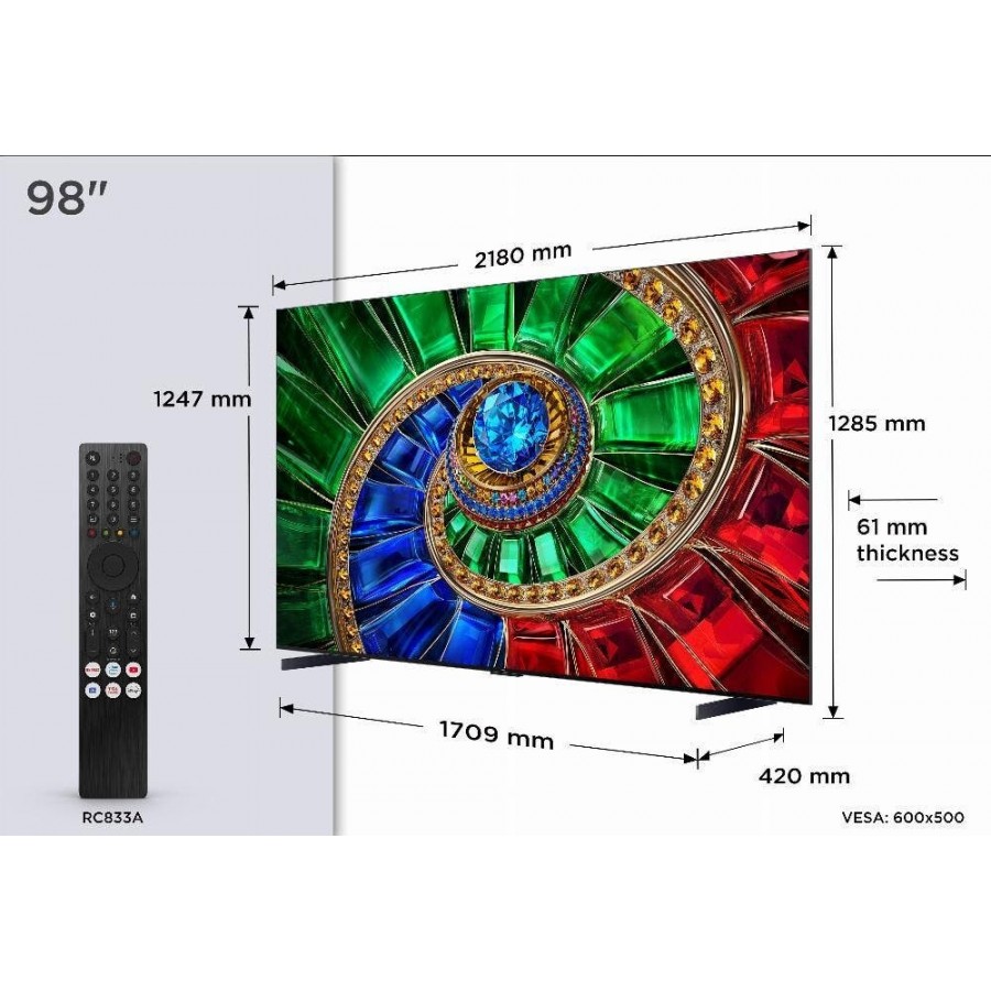 TCL 98RM7L RGB-Mini LED (2026) QLED televisie
