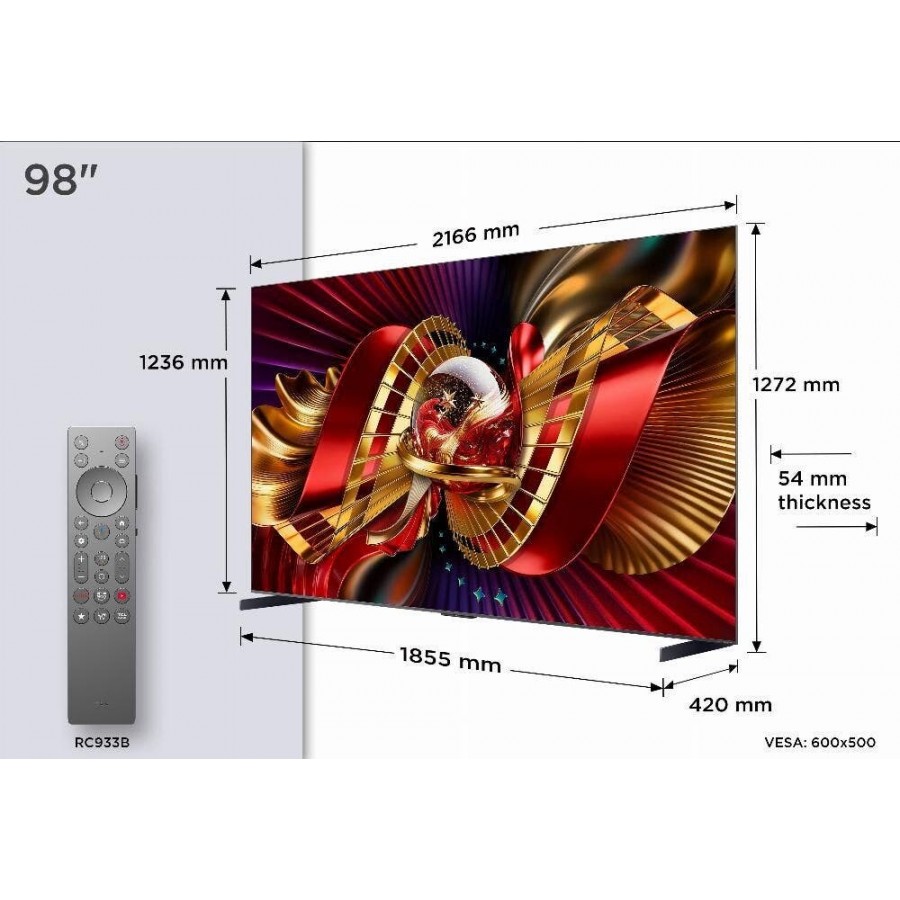 TCL 98C89L SQD-Mini LED (2026) QLED televisie