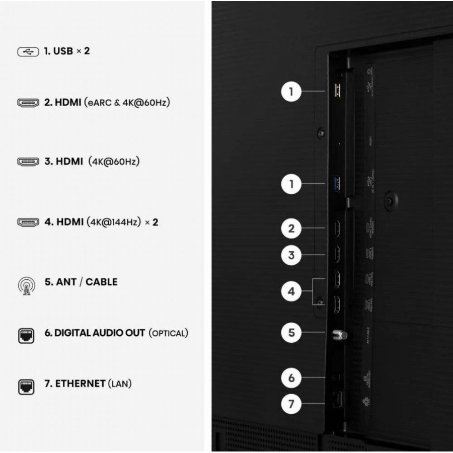 Hisense 55S7S Canvas TV (2026) QLED televisie