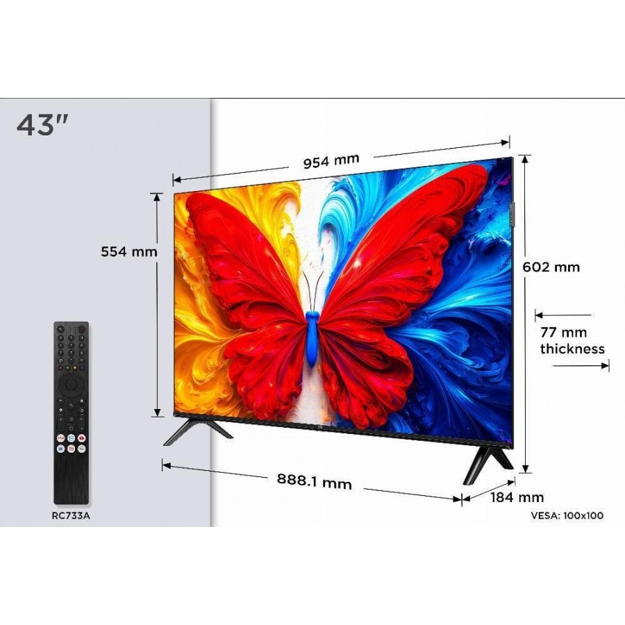 TCL 43S5L QLED Full HD (2026) QLED televisie