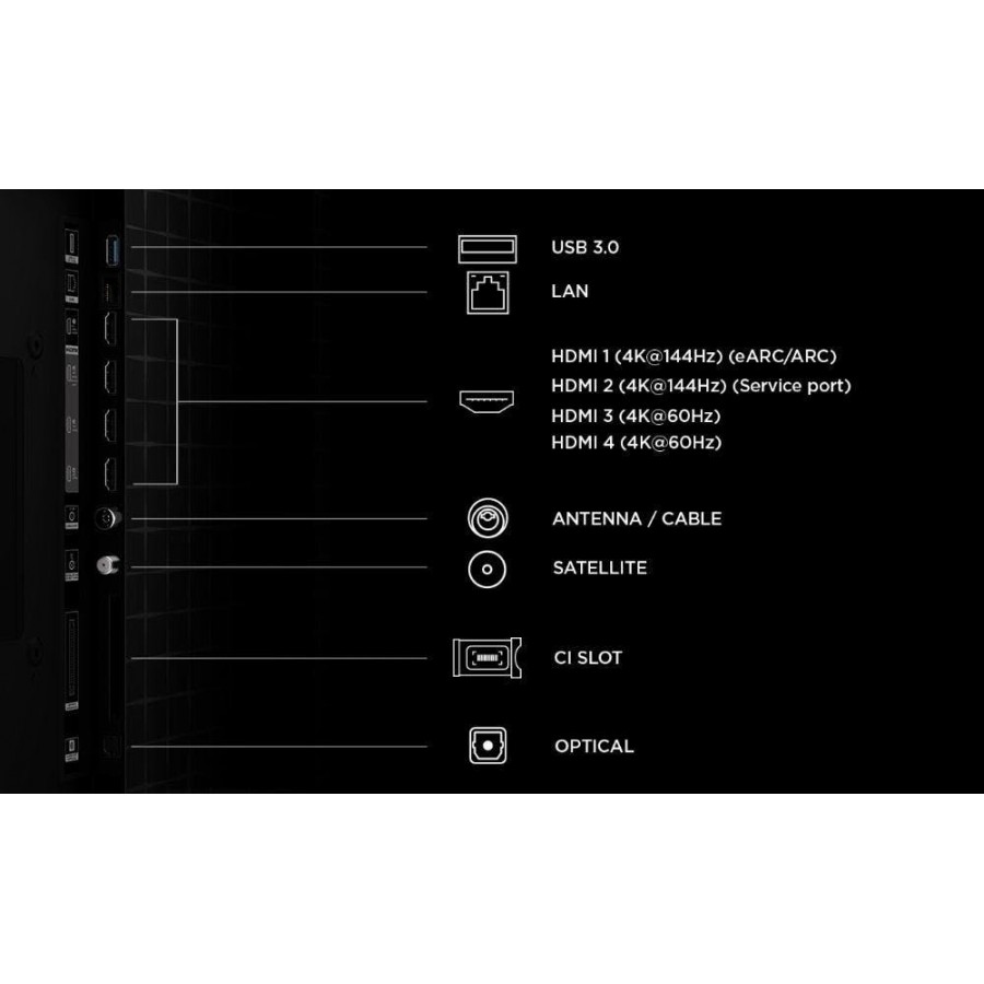 TCL 98A400U QD-Mini LED (2026) QLED televisie