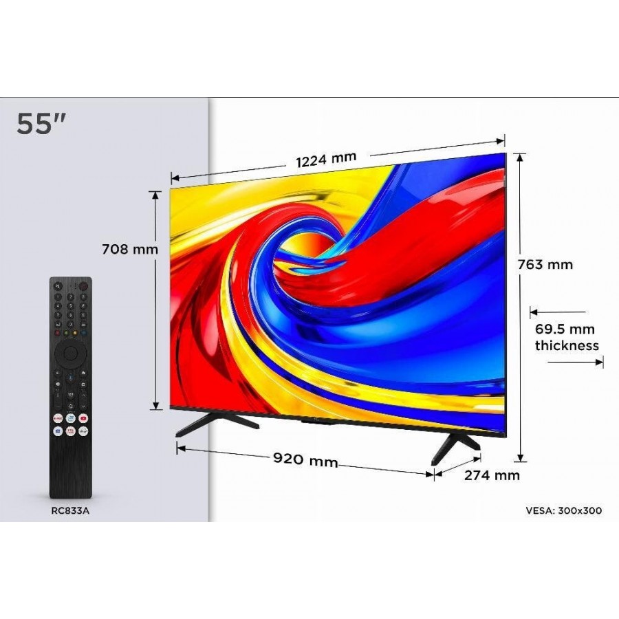 TCL 55QLED780L QLED (2026) QLED televisie