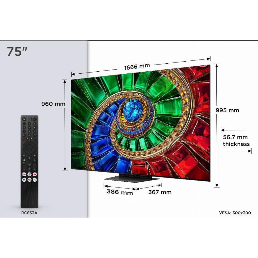 TCL 75RM7L RGB-Mini LED (2026) QLED televisie