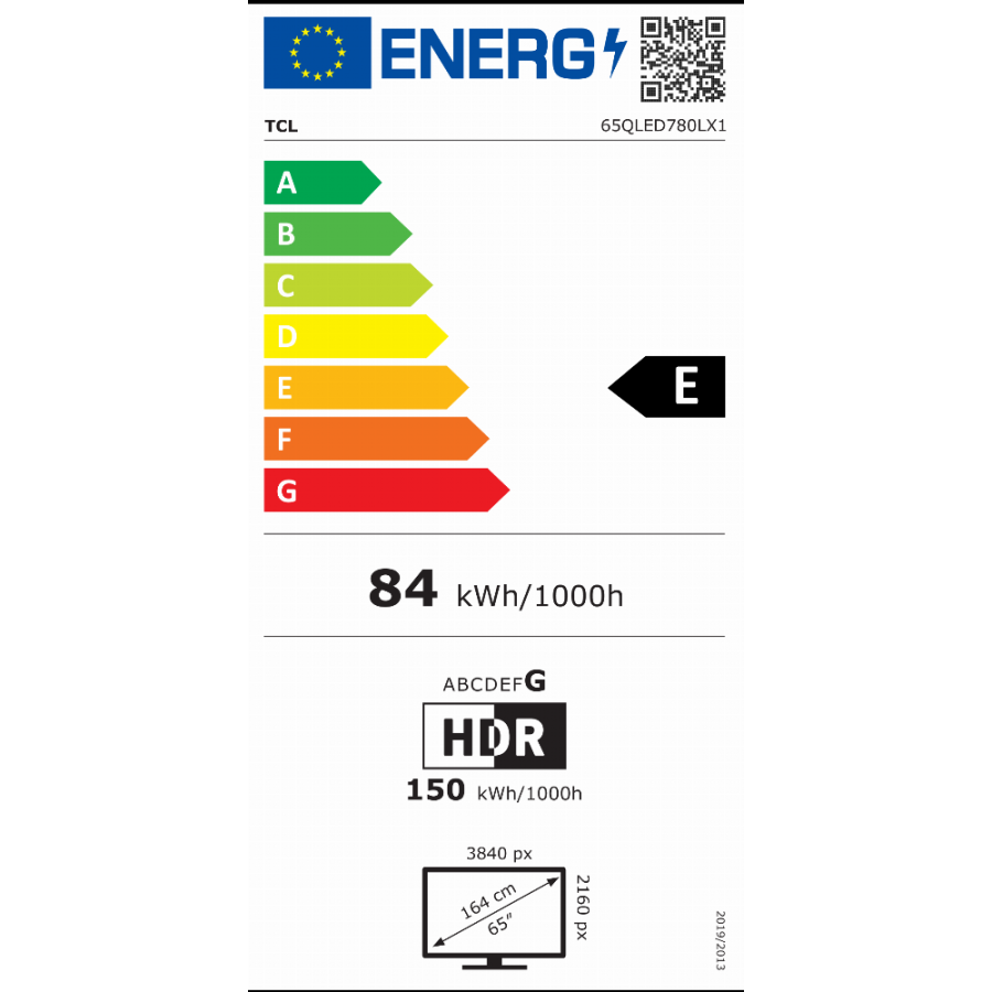 TCL 65QLED780L QLED (2026) QLED televisie