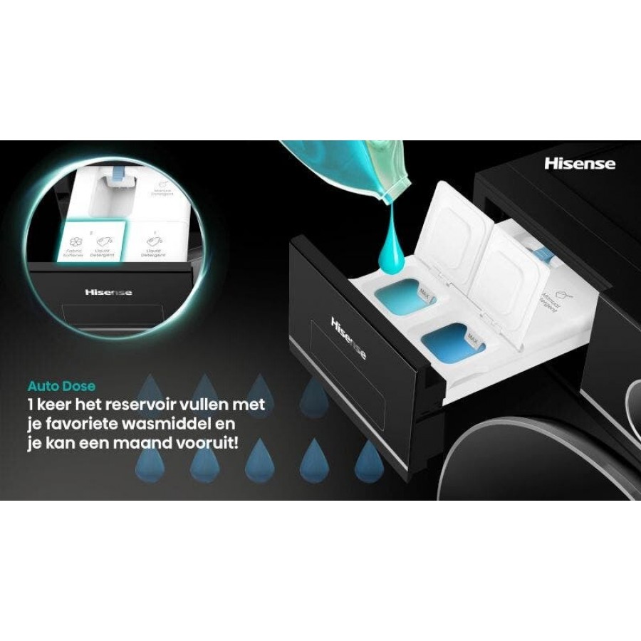 Hisense WD5I1245BBRH/BLX was-droogcombinatie