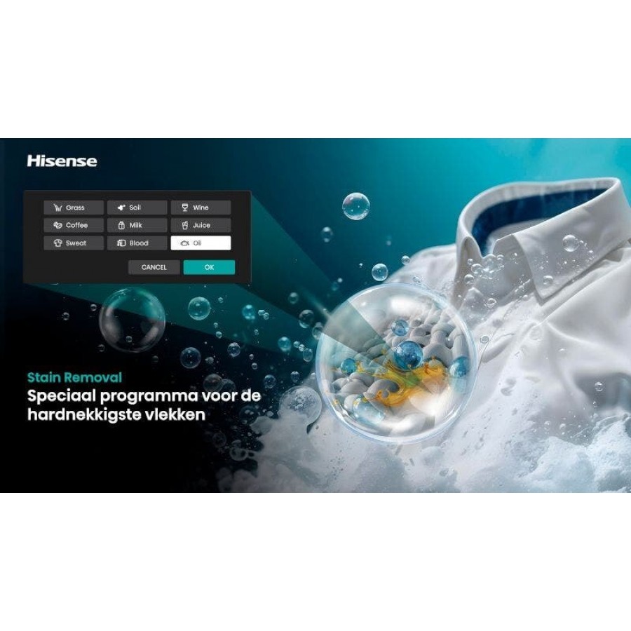 Hisense WD5I1245BBRH/BLX was-droogcombinatie