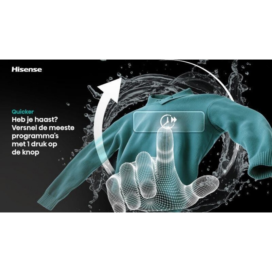 Hisense WD5I1245BBRH/BLX was-droogcombinatie