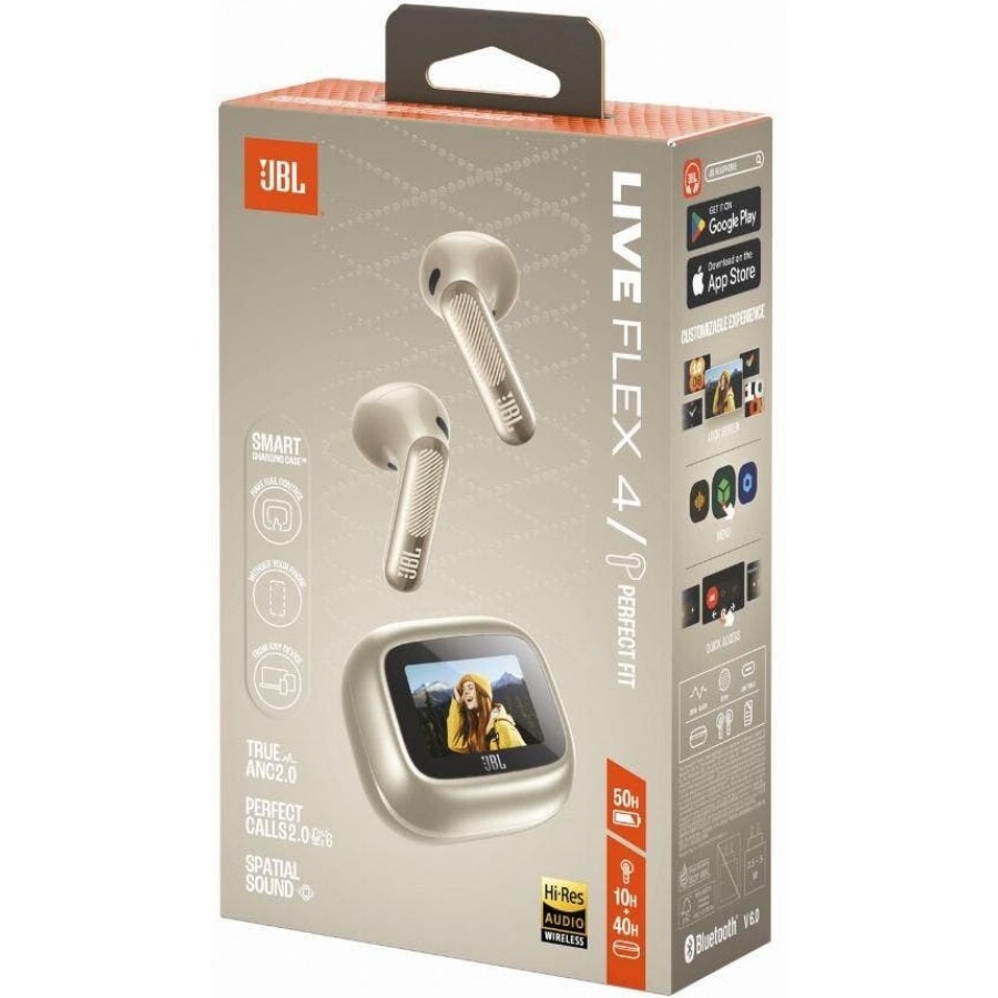 JBL Live Flex 4 - Champagne in-ear hoofdtelefoon