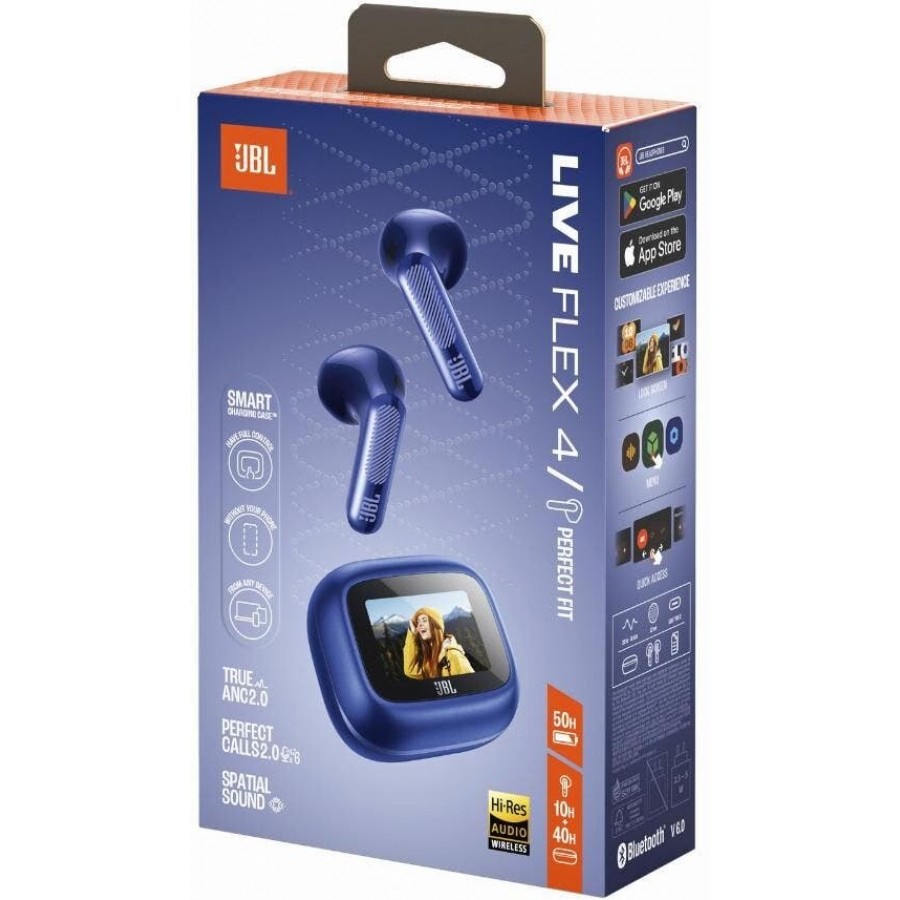 JBL Live Flex 4 - Blauw in-ear hoofdtelefoon