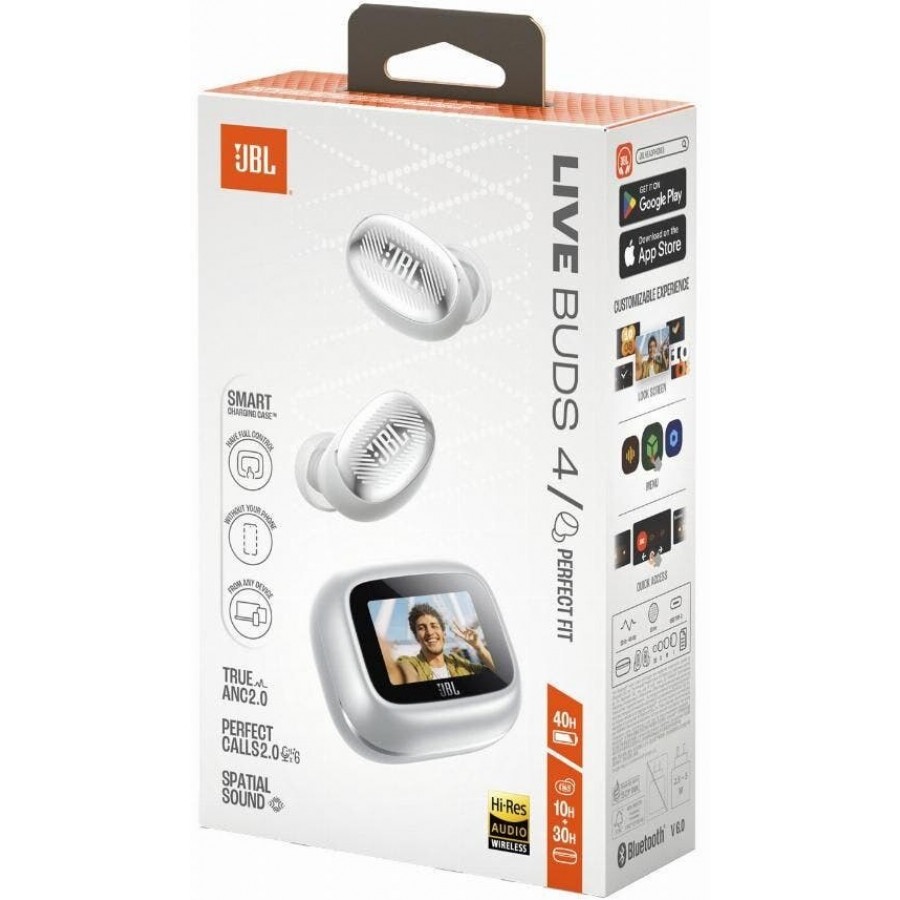 JBL Live Buds 4 - Zilver in-ear hoofdtelefoon