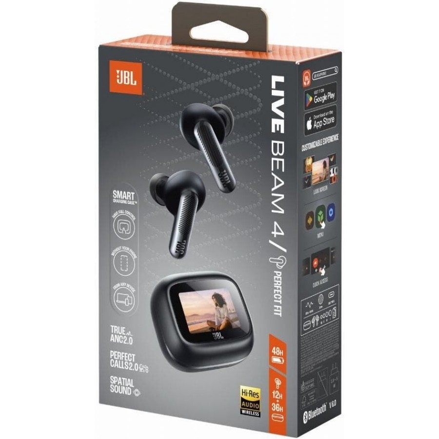 JBL Live Beam 4 - Zwart in-ear hoofdtelefoon