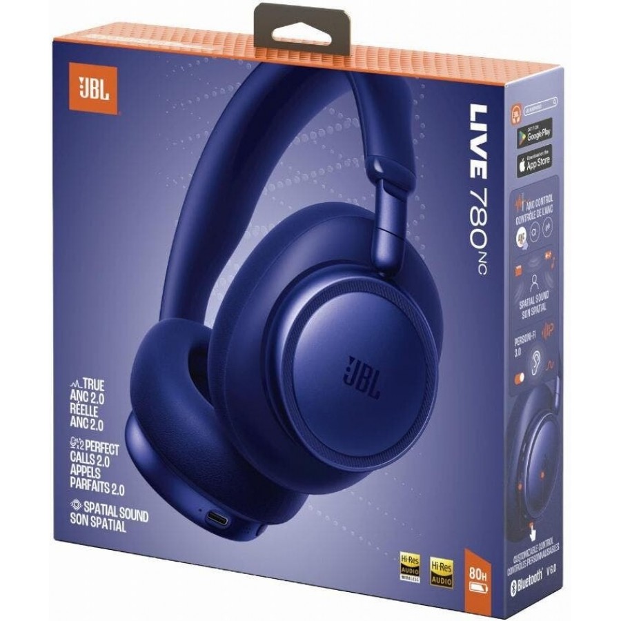 JBL Live 780NC - Blauw over-ear hoofdtelefoon