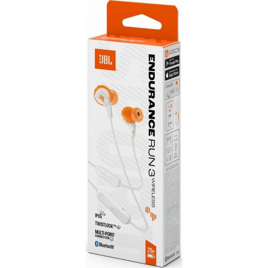 JBL Endurance Run 3 Wireless - Wit in-ear hoofdtelefoon