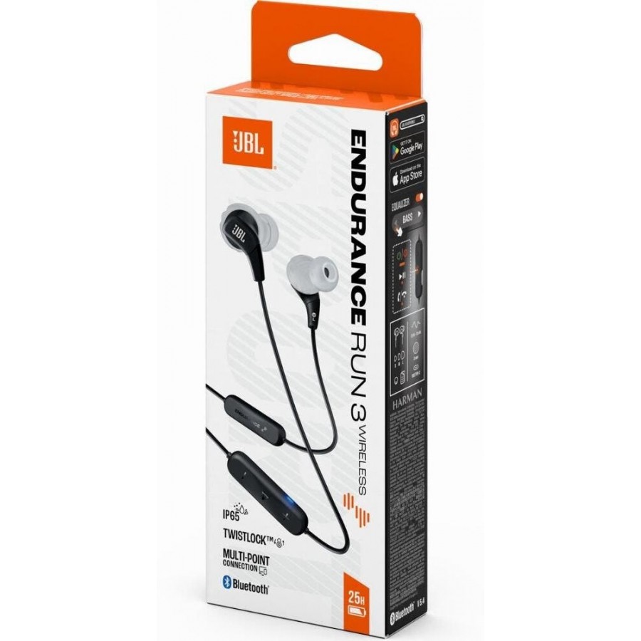 JBL Endurance Run 3 Wireless - Zwart & Grijs in-ear hoofdtelefoon