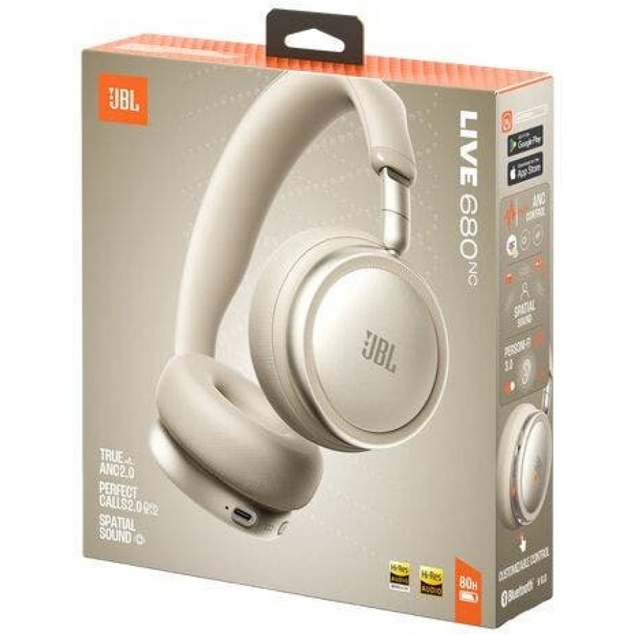 JBL LIVE 680NC - Champagne on-ear hoofdtelefoon