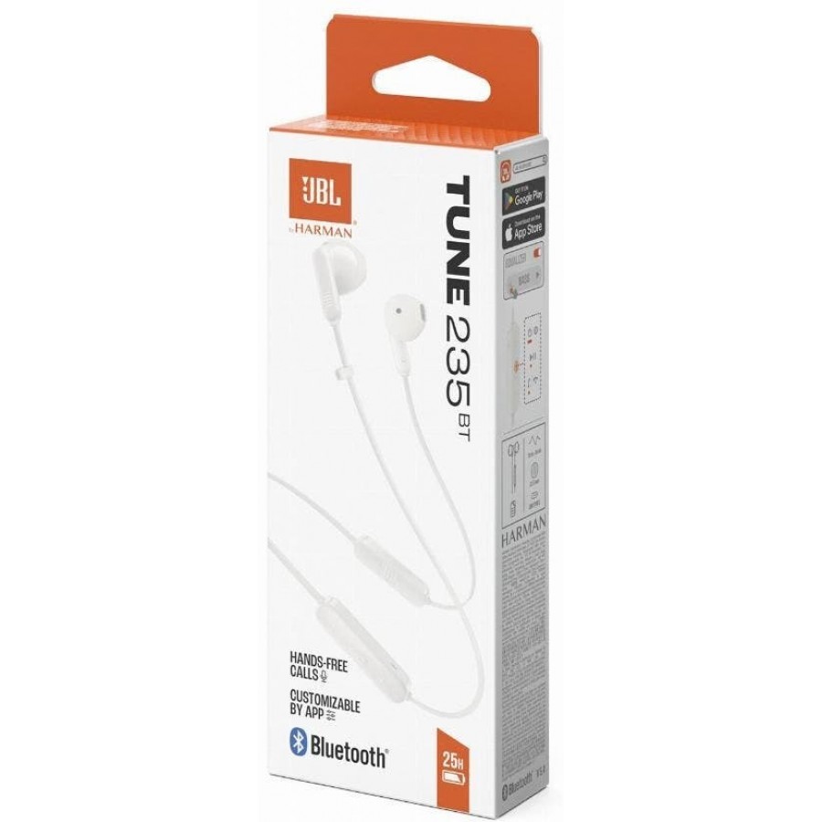 JBL Tune 235BT - Wit in-ear hoofdtelefoon