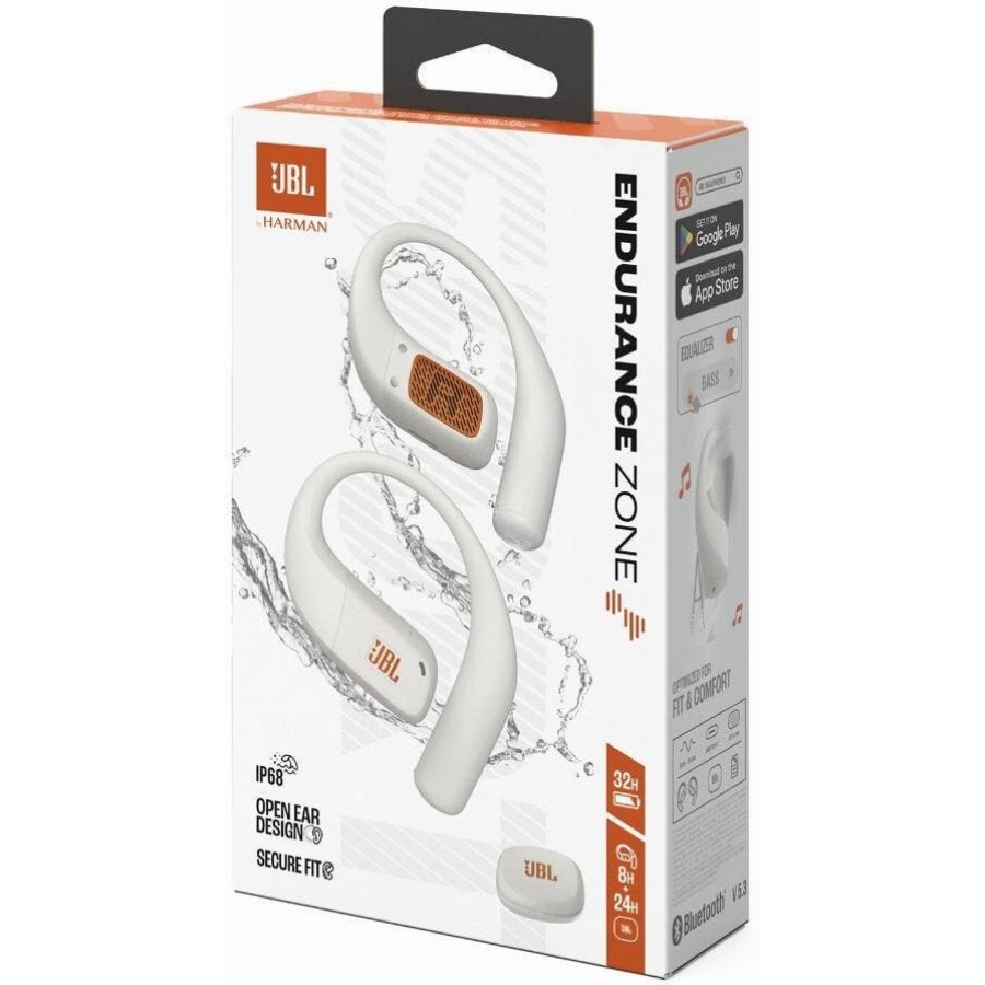 JBL Endurance Zone  - Wit open-ear hoofdtelefoon | Electro World Offermans