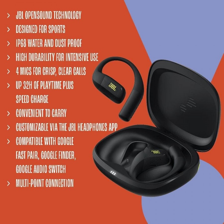 JBL Endurance Zone - Paars open-ear hoofdtelefoon | Electro World Offermans
