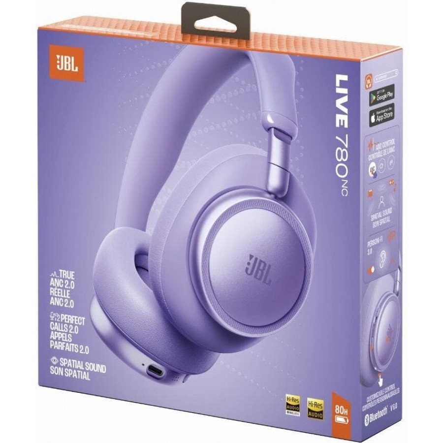 JBL Live 780NC - Paars over-ear hoofdtelefoon