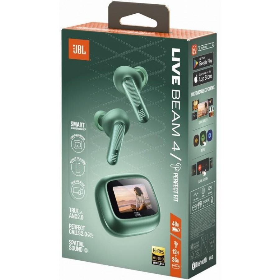 JBL Live Beam 4 - Groen in-ear hoofdtelefoon