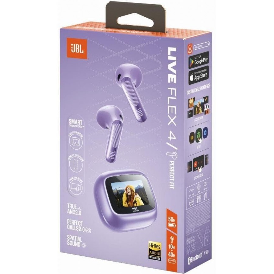 JBL Live Flex 4 - Paars in-ear hoofdtelefoon