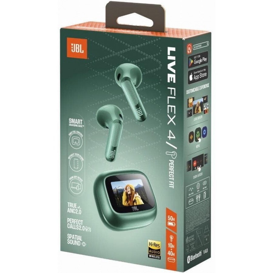 JBL Live Flex 4 - Groen in-ear hoofdtelefoon