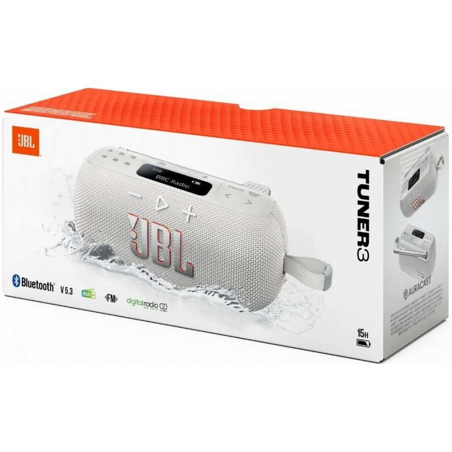 JBL Tuner 3 Wit draagbare radio