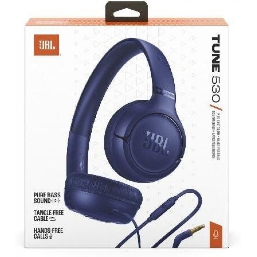 JBL TUNE530 - Blauw on-ear hoofdtelefoon