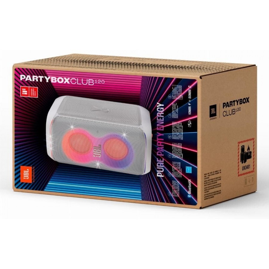 JBL PartyBox Club 120 - Wit luidspreker